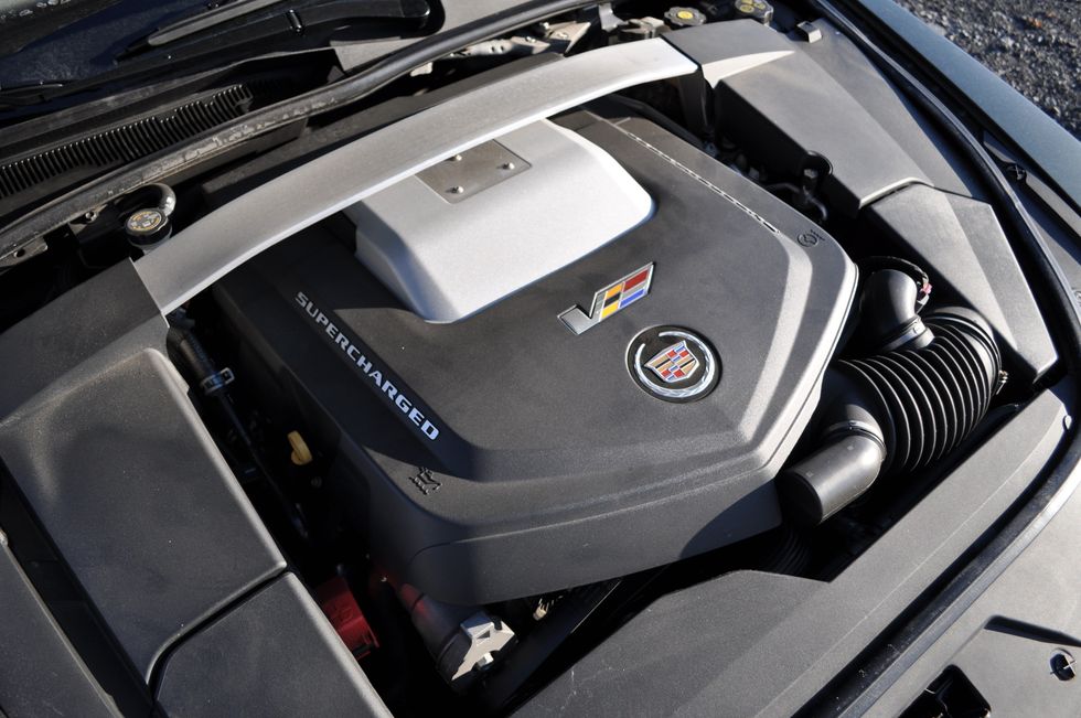 The 6.2-liter LSA V-8 in a 2011 Cadillac CTS-V Wagon