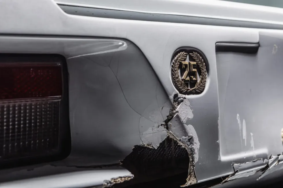 The Hollywood Famous Wrecked Wolf of Wall Street Lamborghini Countach is Heading to Auction