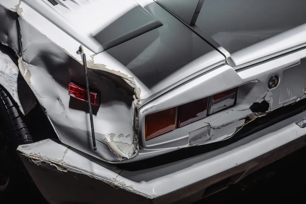 The Hollywood Famous Wrecked Wolf of Wall Street Lamborghini Countach is Heading to Auction