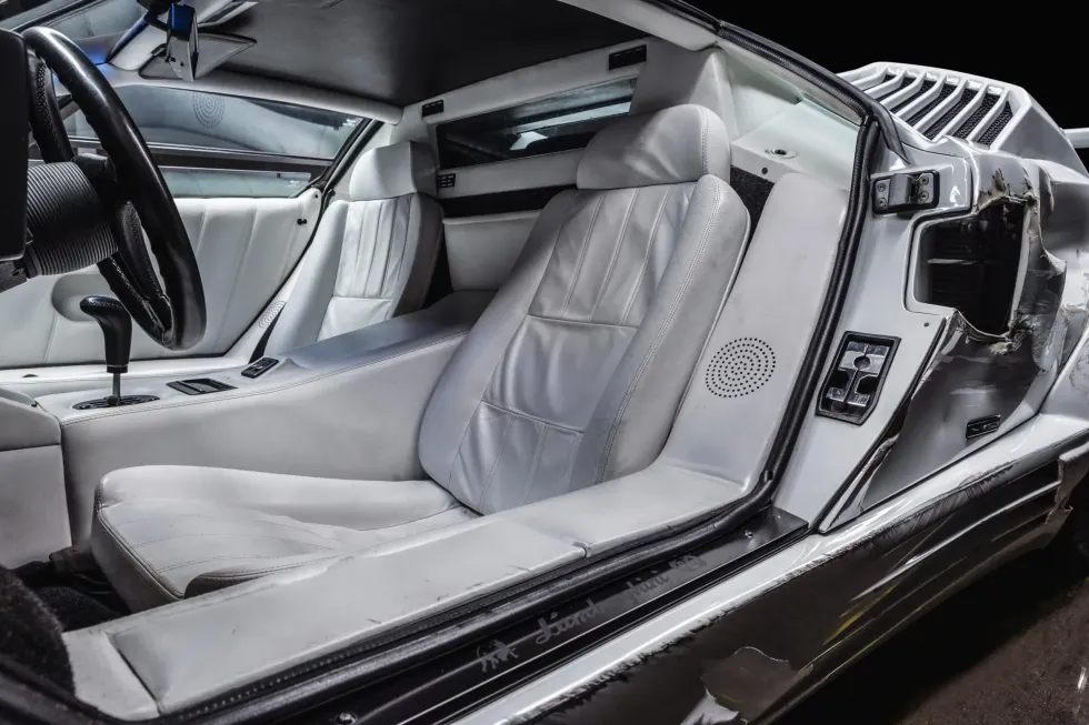 The Hollywood Famous Wrecked Wolf of Wall Street Lamborghini Countach is Heading to Auction