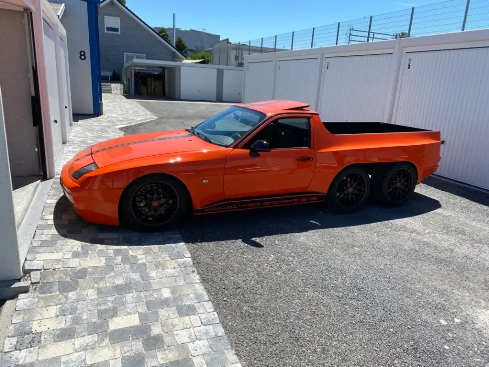 This Porsche 944 Pickup is a Six-Wheeler with a Bigger Four-Cylinder than a Chevrolet Silverado