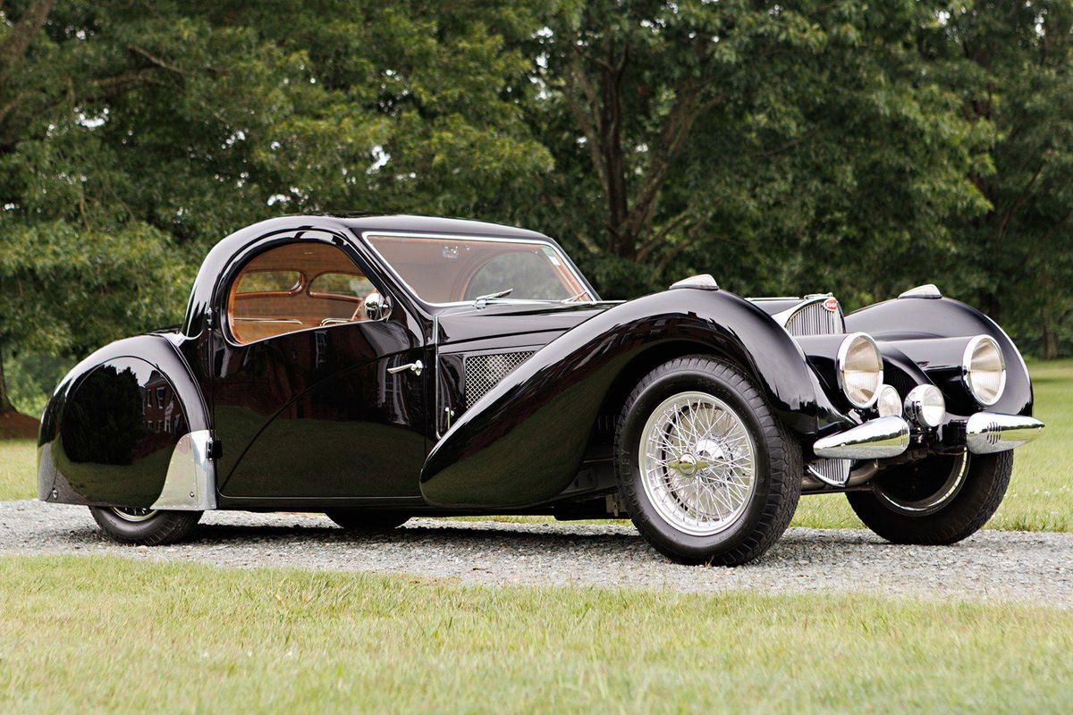 World-traveling 1937 Bugatti Type 57SC Atalante tops Gooding's Pebble