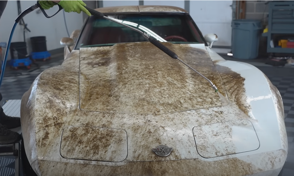Video: C3 Chevrolet Corvette Barn Find with Extremely Low Miles Gets First Wash in 45 Years