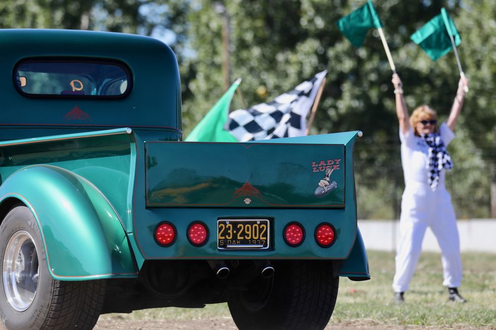 Vintage Sturgis Dirt Drags 2023 - Flag Drop